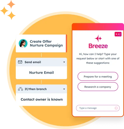 illustration av Hubspot Breeze